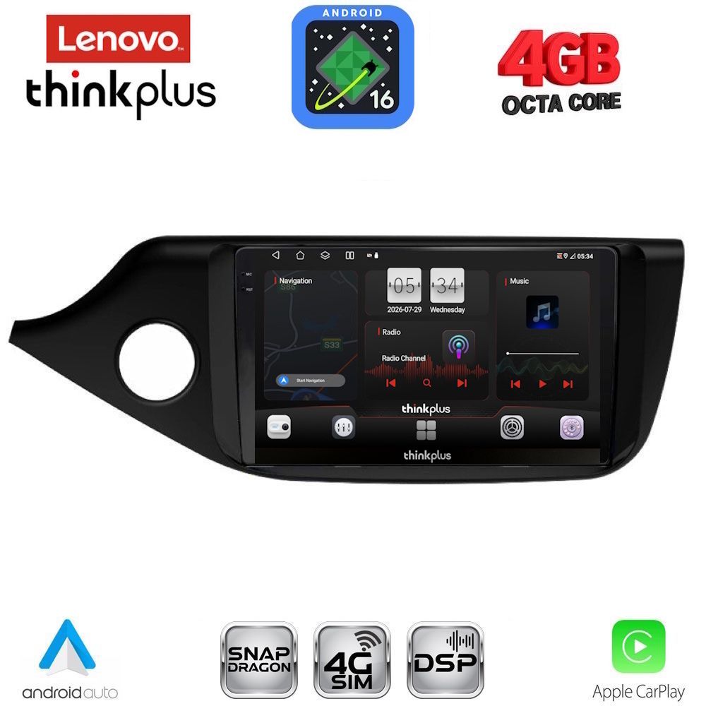 LENOVO LTG 7302_CPA (9inc) MULTIMEDIA TABLET for KIA CEED mod. 2012-2018 LENOVO LTG 7302_CPA (9inc) MULTIMEDIA TABLET for KIA CEED mod. 2012-2018