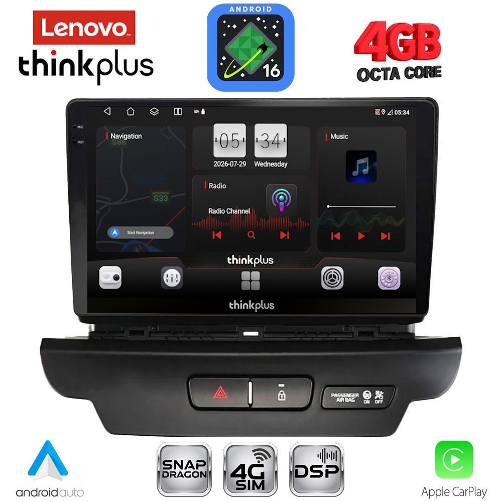 LENOVO LTG 7304_CPA (9inc) MULTIMEDIA TABLET for KIA CEED - XCEED mod. 2018-2022 LENOVO LTG 7304_CPA (9inc) MULTIMEDIA TABLET for KIA CEED - XCEED mod. 2018-2022