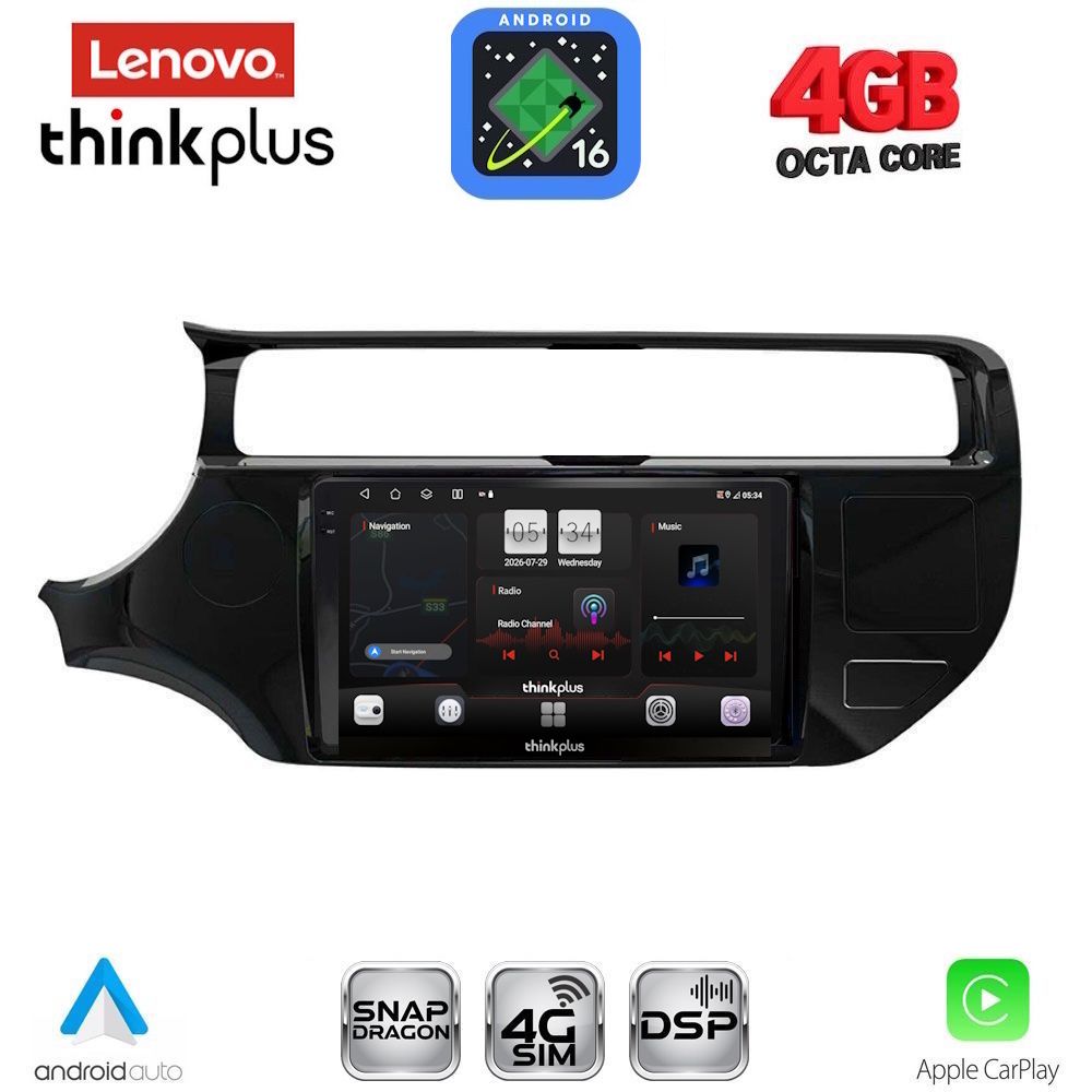 LENOVO LTG 7315_CPA (9inc) MULTIMEDIA TABLET for KIA RIO mod. 2015-2018 LENOVO LTG 7315_CPA (9inc) MULTIMEDIA TABLET for KIA RIO mod. 2015-2018