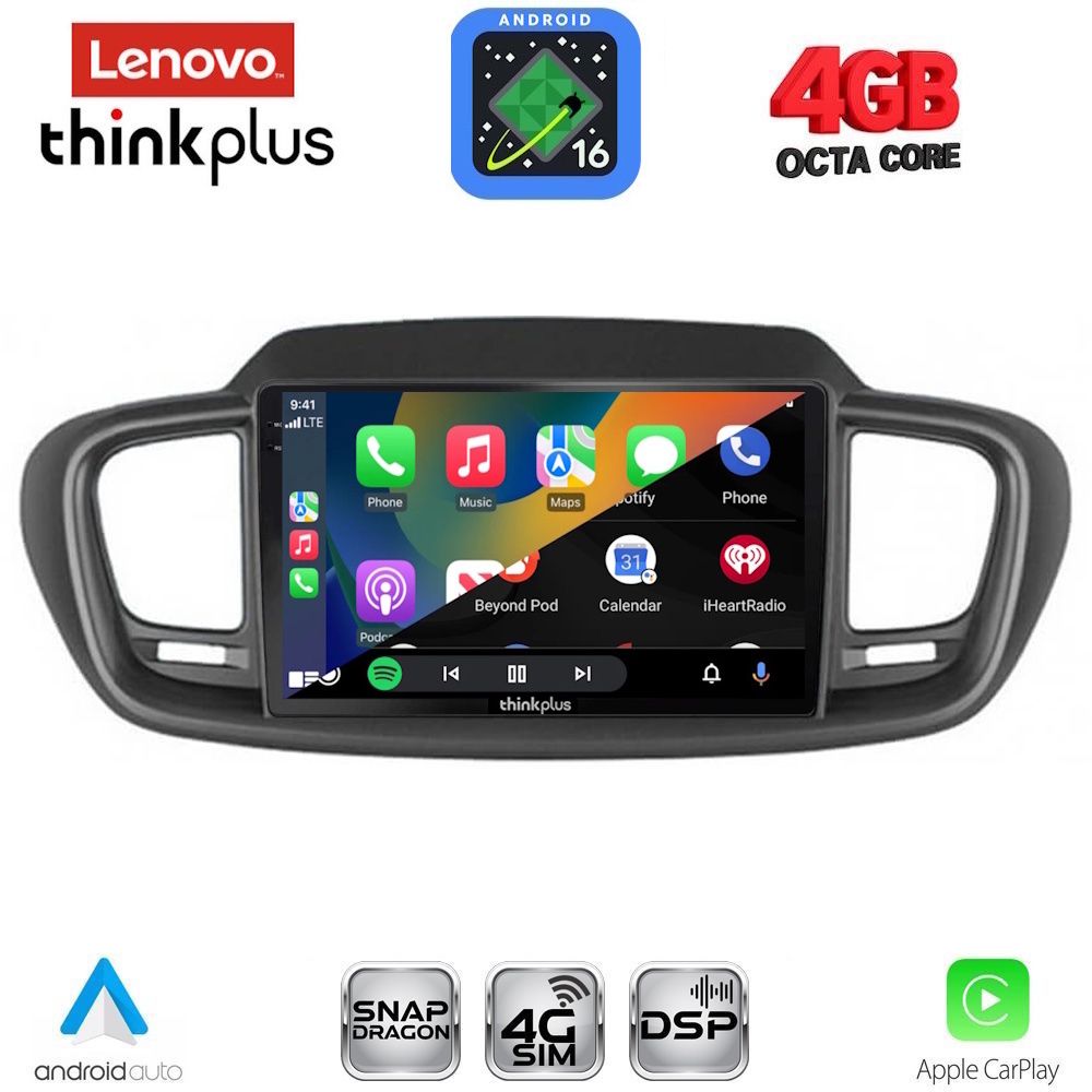 LENOVO LTG 7319_CPA (10inc) MULTIMEDIA TABLET for KIA SORENTO mod. 2014-2020 LENOVO LTG 7319_CPA (10inc) MULTIMEDIA TABLET for KIA SORENTO mod. 2014-2020