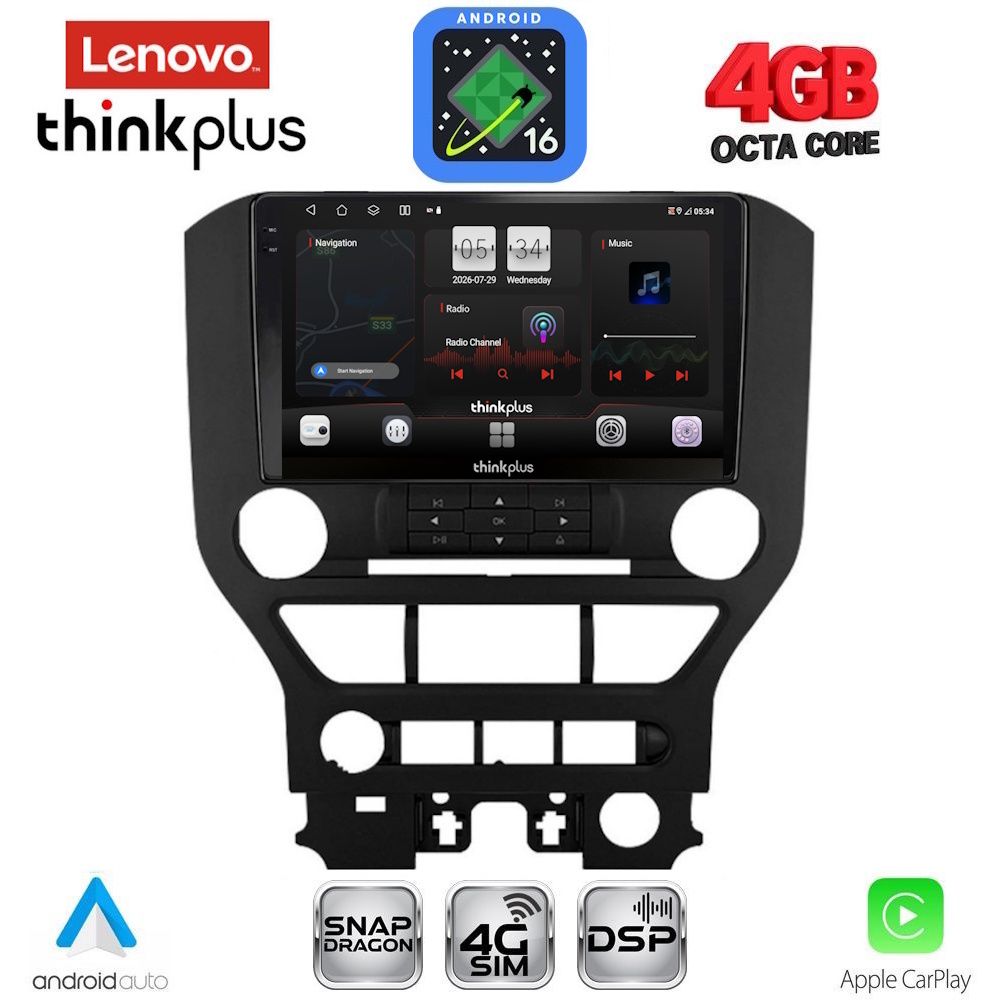 LENOVO LTG 7166_CPA 4BUT (9inc) MULTIMEDIA TABLET for FORD MUSTANG mod. 2015-2020 LENOVO LTG 7166_CPA 4BUT (9inc) MULTIMEDIA TABLET for FORD MUSTANG mod. 2015-2020