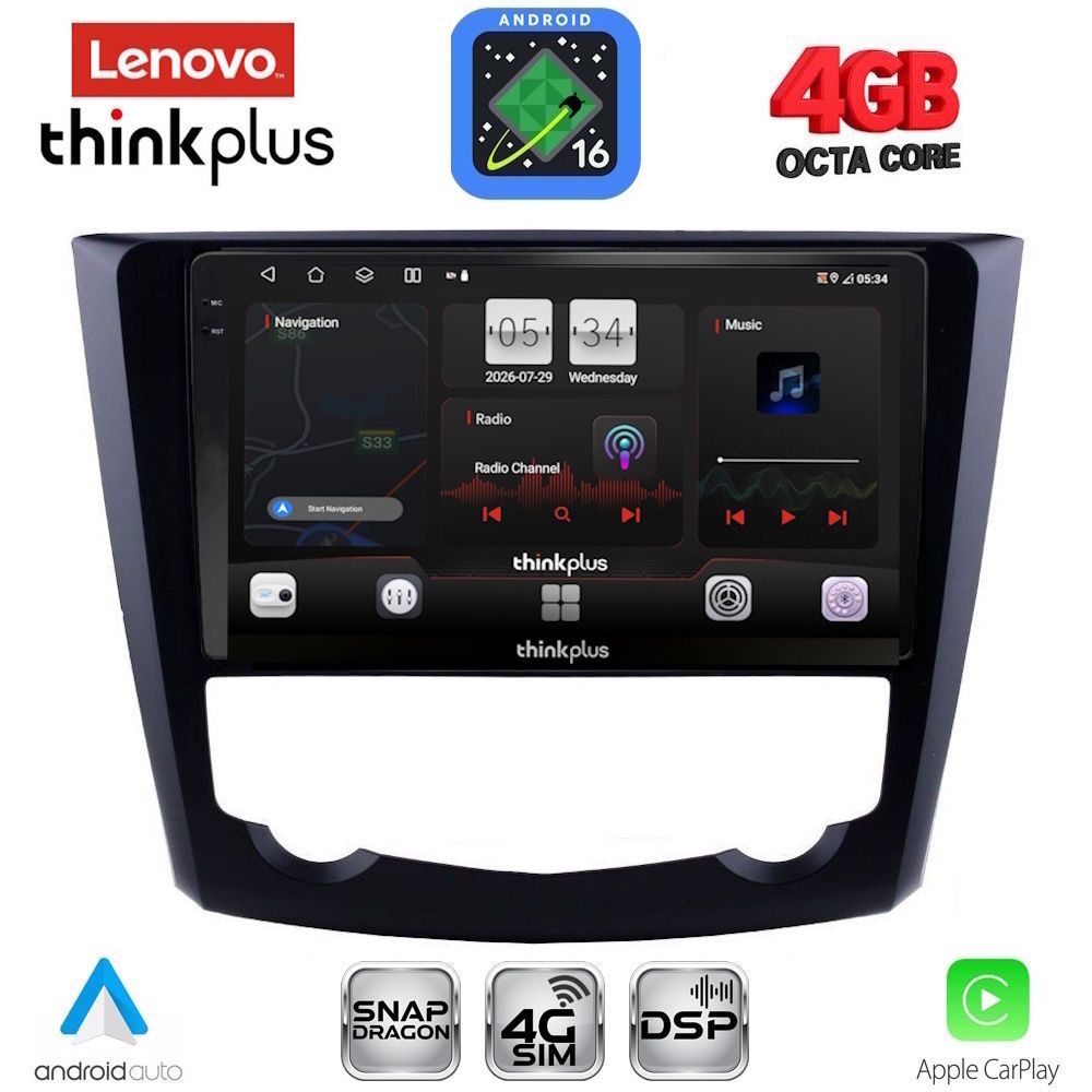 LENOVO LTG 7549_CPA (9inc) MULTIMEDIA TABLET for RENAULT KADJAR mod. 2015-2025 LENOVO LTG 7549_CPA (9inc) MULTIMEDIA TABLET for RENAULT KADJAR mod. 2015-2025