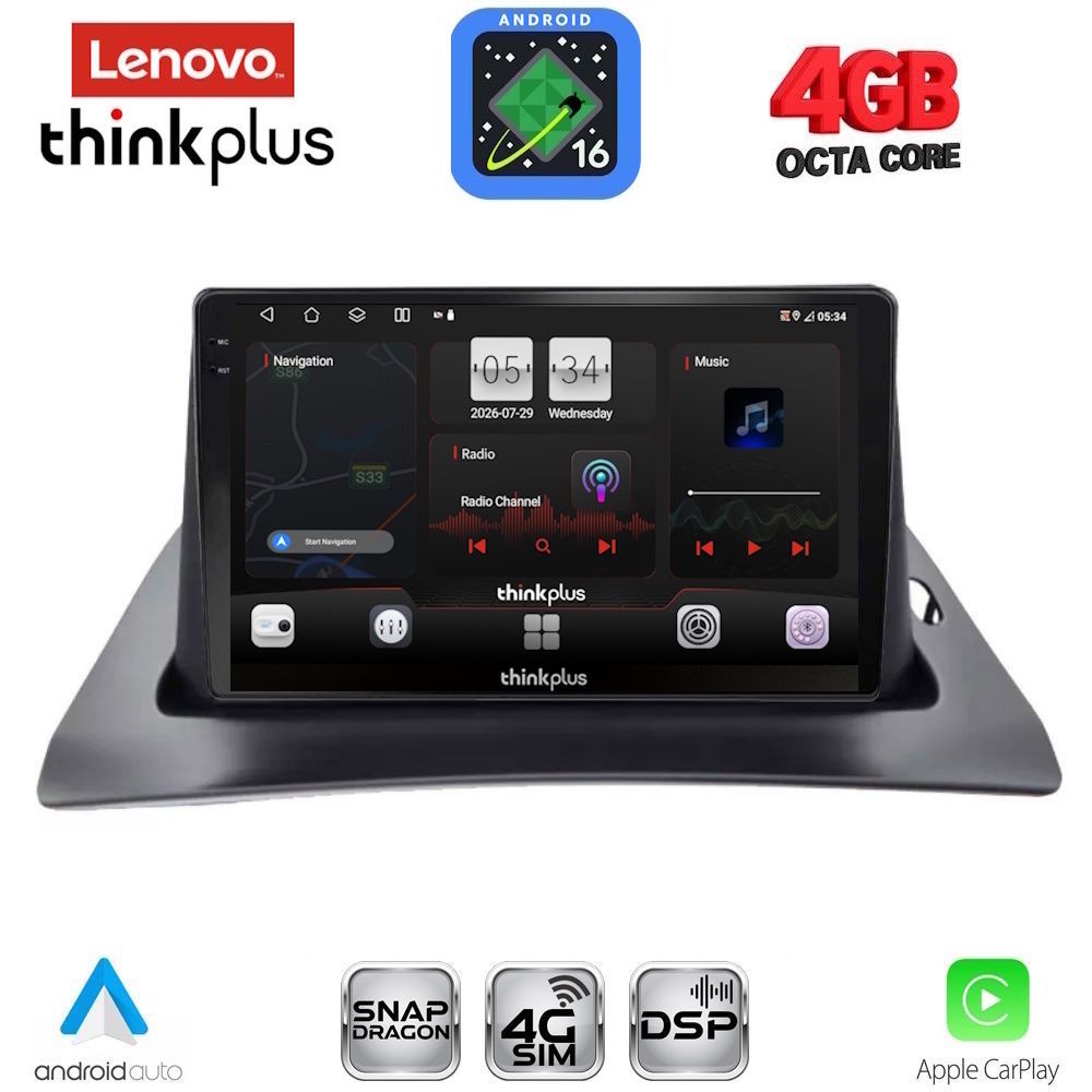 LENOVO LTG 7550_CPA (9inc) MULTIMEDIA TABLET for RENAULT KANGOO mod. 2010-2021 LENOVO LTG 7550_CPA (9inc) MULTIMEDIA TABLET for RENAULT KANGOO mod. 2010-2021