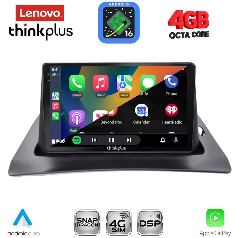 LENOVO LTG 7550_CPA (9inc) MULTIMEDIA TABLET for RENAULT KANGOO mod. 2010-2021 LENOVO LTG 7550_CPA (9inc) MULTIMEDIA TABLET for RENAULT KANGOO mod. 2010-2021
