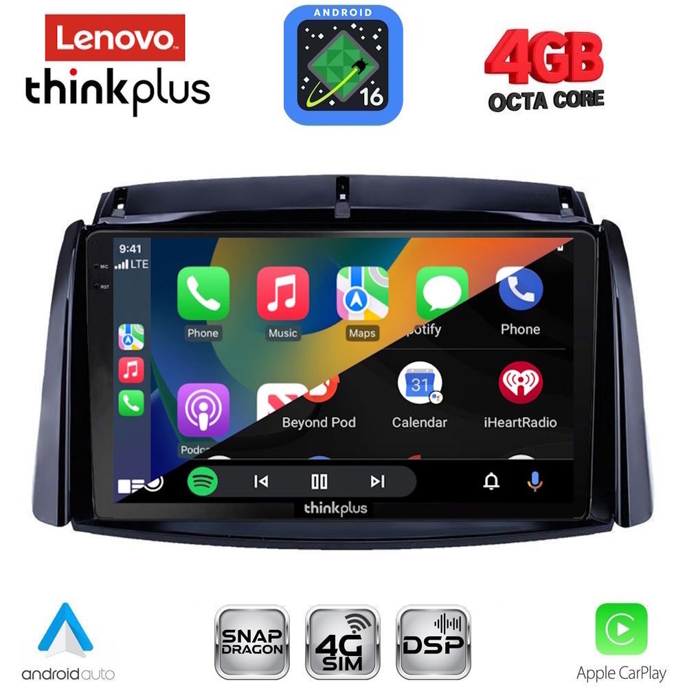 LENOVO LTG 7551_CPA (9inc) MULTIMEDIA TABLET for RENAULT KOLEOS mod. 2006-2016 LENOVO LTG 7551_CPA (9inc) MULTIMEDIA TABLET for RENAULT KOLEOS mod. 2006-2016