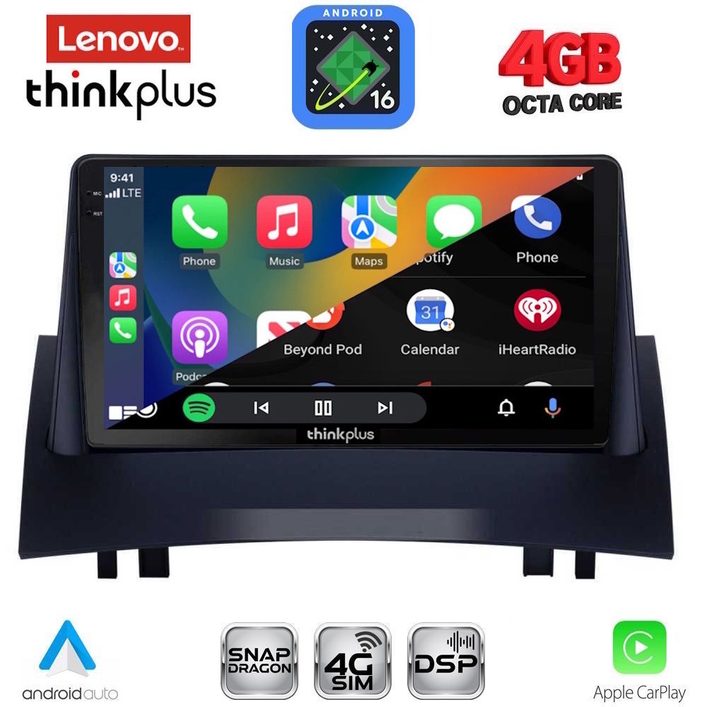 LENOVO LTG 7555_CPA (9inc) MULTIMEDIA TABLET for RENAULT MEGANE 2 mod. 2002-2008 LENOVO LTG 7555_CPA (9inc) MULTIMEDIA TABLET for RENAULT MEGANE 2 mod. 2002-2008