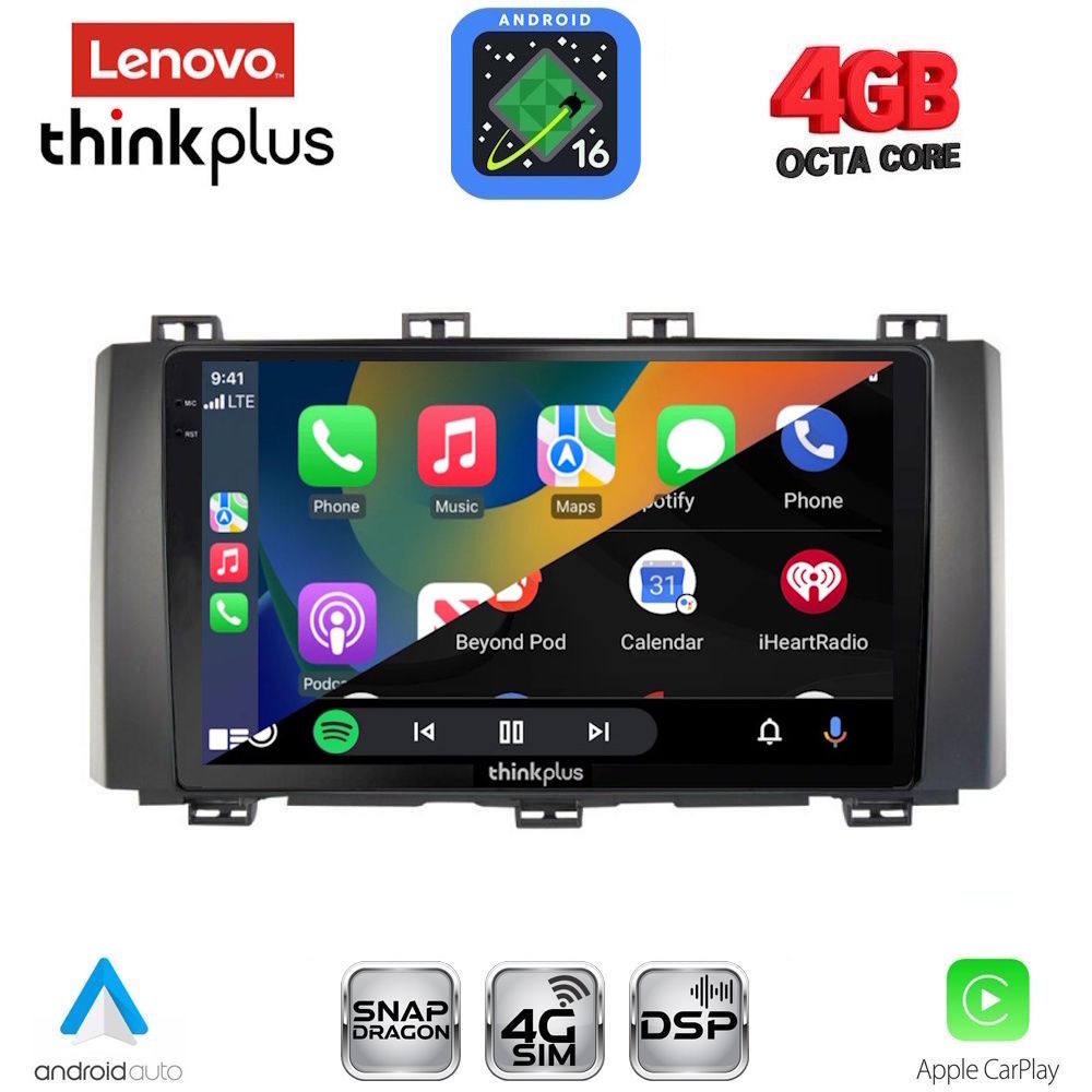 LENOVO LTG 7568_CPA (9inc) MULTIMEDIA TABLET for SEAT ATECA mod. 2017-2026 LENOVO LTG 7568_CPA (9inc) MULTIMEDIA TABLET for SEAT ATECA mod. 2017-2026