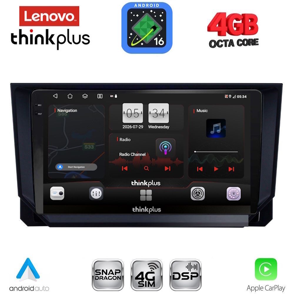 LENOVO LTG 7573_CPA (9inc) MULTIMEDIA TABLET for SEAT ARONA - IBIZA mod. 2018-2026 LENOVO LTG 7573_CPA (9inc) MULTIMEDIA TABLET for SEAT ARONA - IBIZA mod. 2018-2026
