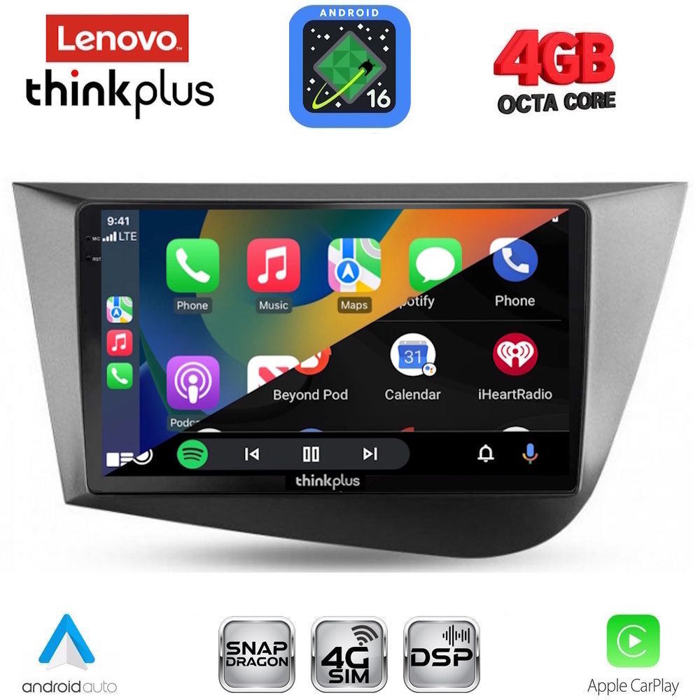 LENOVO LTG 7574_CPA (9inc) MULTIMEDIA TABLET for SEAT LEON mod. 2005-2012 LENOVO LTG 7574_CPA (9inc) MULTIMEDIA TABLET for SEAT LEON mod. 2005-2012