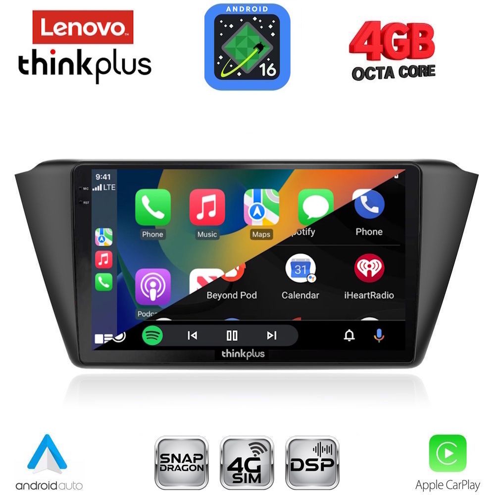 LENOVO LTG 7582_CPA (9inc) MULTIMEDIA TABLET for SKODA FABIA mod. 2015-2022 LENOVO LTG 7582_CPA (9inc) MULTIMEDIA TABLET for SKODA FABIA mod. 2015-2022