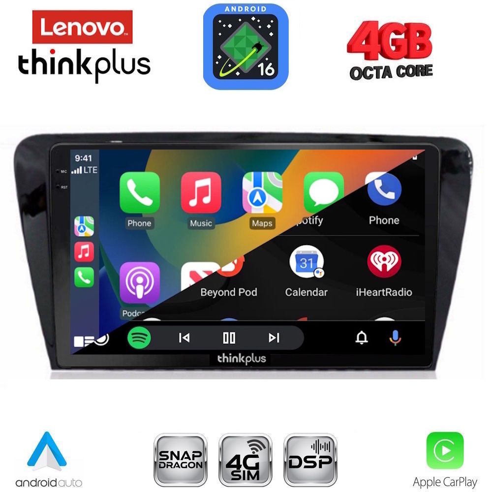 LENOVO LTG 7597_CPA (10inc) MULTIMEDIA TABLET for SKODA OCTAVIA 7 mod. 2013-2021 LENOVO LTG 7597_CPA (10inc) MULTIMEDIA TABLET for SKODA OCTAVIA 7 mod. 2013-2021