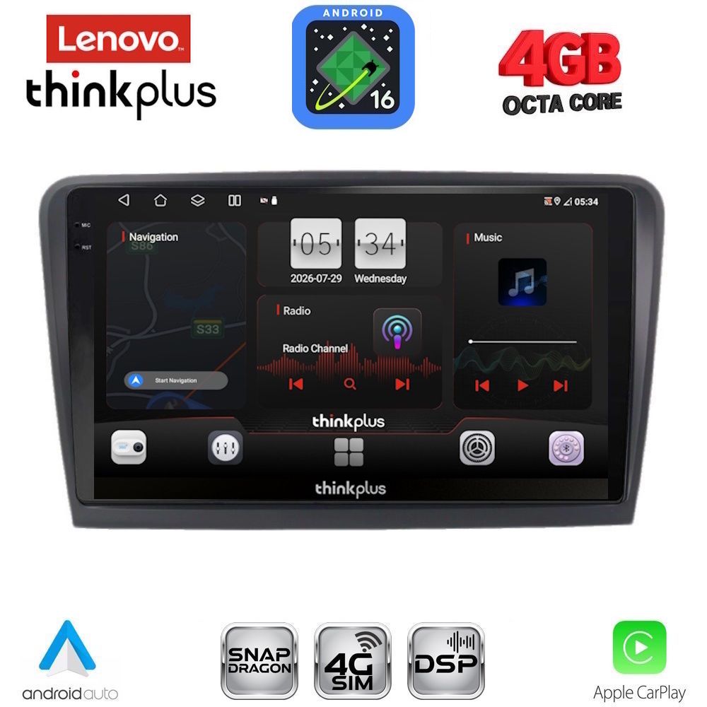LENOVO LTG 7601_CPA (9inc) MULTIMEDIA TABLET for SKODA RAPID mod. 2012-2023 LENOVO LTG 7601_CPA (9inc) MULTIMEDIA TABLET for SKODA RAPID mod. 2012-2023