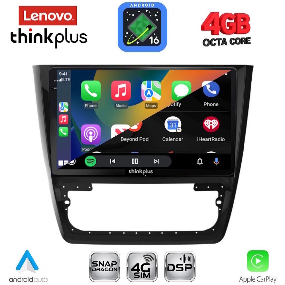 LENOVO LTG 7610_CPA (10inc) MULTIMEDIA TABLET for SKODA YETI mod. 2014-2018 LENOVO LTG 7610_CPA (10inc) MULTIMEDIA TABLET for SKODA YETI mod. 2014-2018