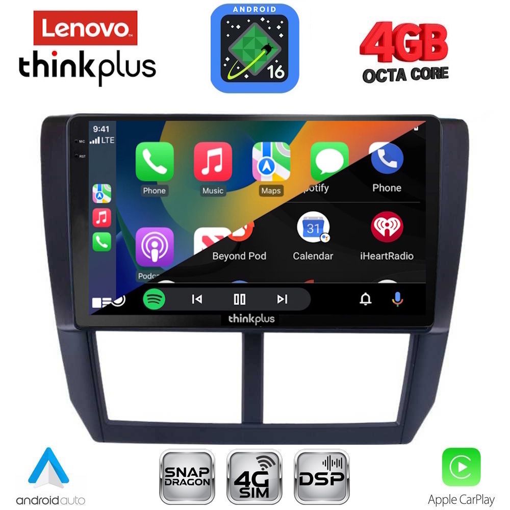 LENOVO LTG 7662_CPA (9inc) MULTIMEDIA TABLET for SUBARU FORESTER - IMPREZA - XV mod. 2008-2013 LENOVO LTG 7662_CPA (9inc) MULTIMEDIA TABLET for SUBARU FORESTER - IMPREZA - XV mod. 2008-2013