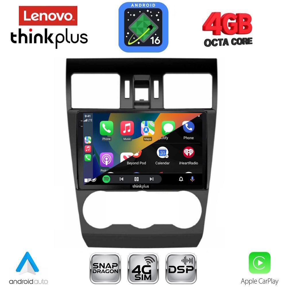 LENOVO LTG 7663_CPA (9inc) MULTIMEDIA TABLET for SUBARU FORESTER - IMPREZA - XV mod. 2013-2019 LENOVO LTG 7663_CPA (9inc) MULTIMEDIA TABLET for SUBARU FORESTER - IMPREZA - XV mod. 2013-2019
