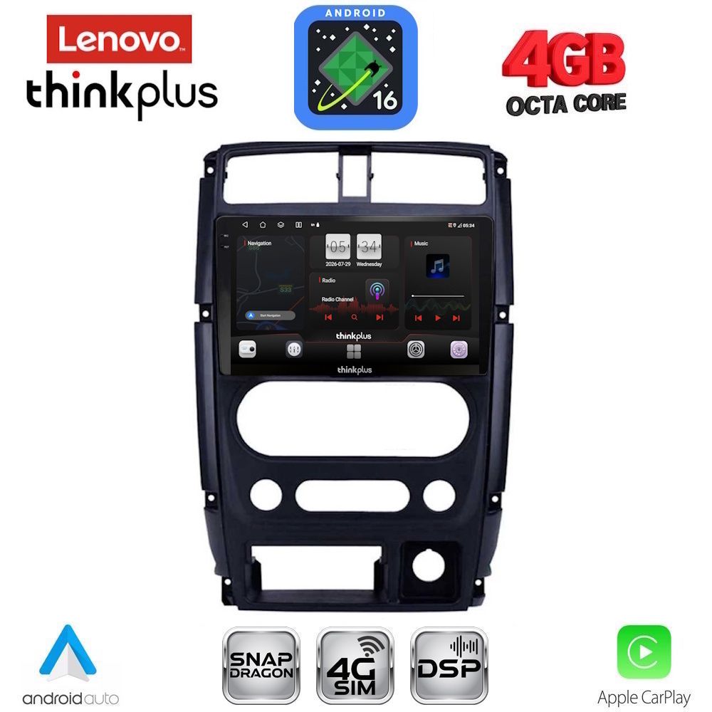 LENOVO LTG 7678_CPA (9inc) MULTIMEDIA TABLET for SUZUKI JIMNY mod. 2007-2017 LENOVO LTG 7678_CPA (9inc) MULTIMEDIA TABLET for SUZUKI JIMNY mod. 2007-2017