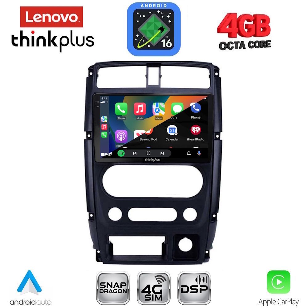 LENOVO LTG 7678_CPA (9inc) MULTIMEDIA TABLET for SUZUKI JIMNY mod. 2007-2017 LENOVO LTG 7678_CPA (9inc) MULTIMEDIA TABLET for SUZUKI JIMNY mod. 2007-2017