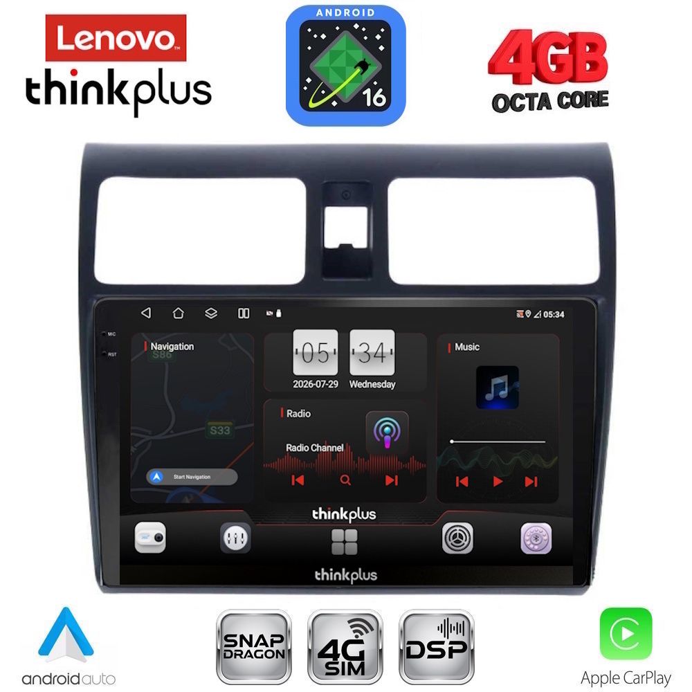 LENOVO LTG 7684_CPA (10inc) MULTIMEDIA TABLET for SUZUKI SWIFT mod. 2005-2011 LENOVO LTG 7684_CPA (10inc) MULTIMEDIA TABLET for SUZUKI SWIFT mod. 2005-2011