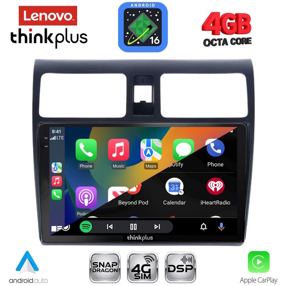 LENOVO LTG 7684_CPA (10inc) MULTIMEDIA TABLET for SUZUKI SWIFT mod. 2005-2011 LENOVO LTG 7684_CPA (10inc) MULTIMEDIA TABLET for SUZUKI SWIFT mod. 2005-2011