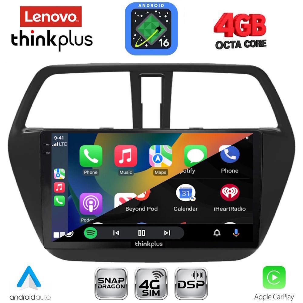LENOVO LTG 7689_CPA (9inc) MULTIMEDIA TABLET for SUZUKI SX4 S-CROSS mod. 2014-2021 LENOVO LTG 7689_CPA (9inc) MULTIMEDIA TABLET for SUZUKI SX4 S-CROSS mod. 2014-2021