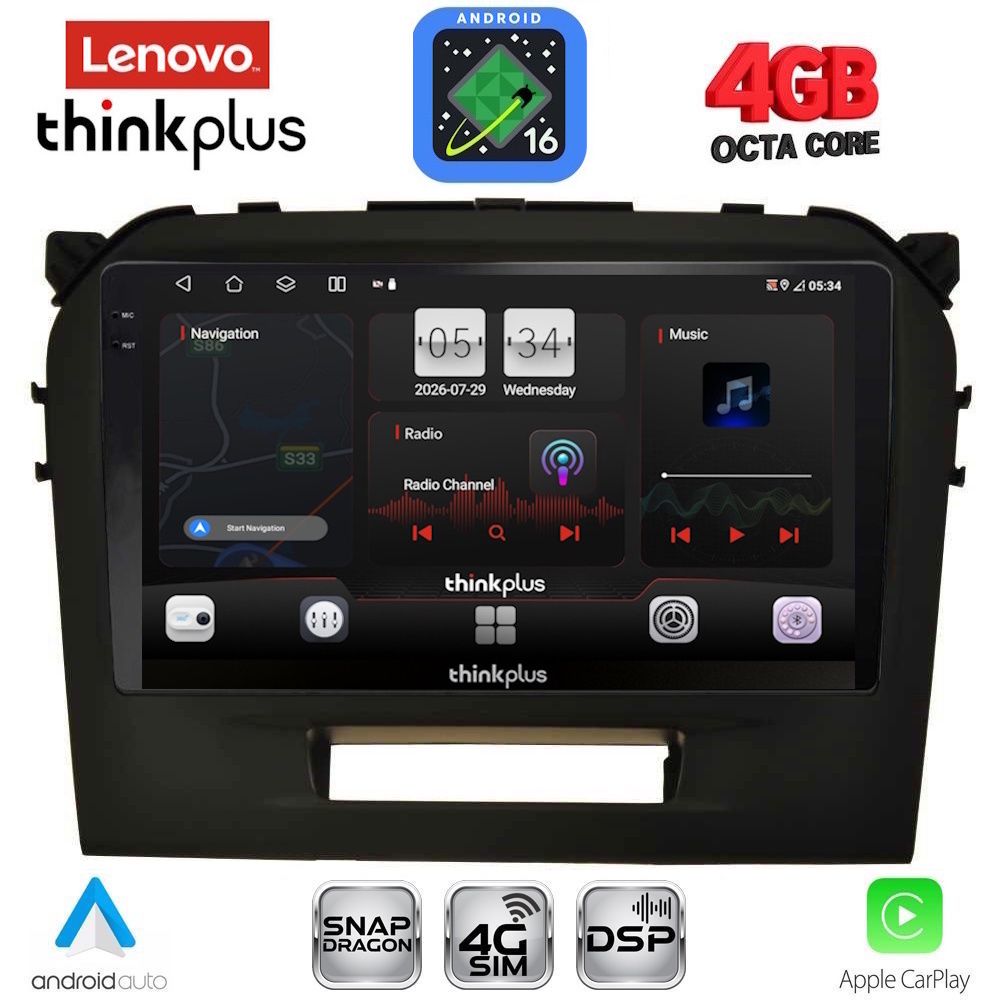 LENOVO LTG 7697BL_CPA (9inc) MULTIMEDIA TABLET for SUZUKI VITARA mod. 2016-2022 (BLACK) LENOVO LTG 7697BL_CPA (9inc) MULTIMEDIA TABLET for SUZUKI VITARA mod. 2016-2022 (BLACK)