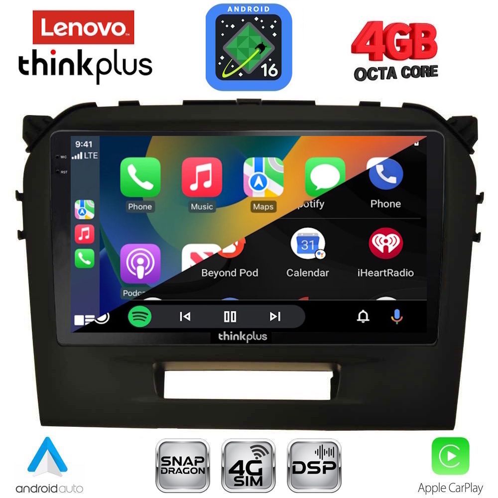 LENOVO LTG 7697BL_CPA (9inc) MULTIMEDIA TABLET for SUZUKI VITARA mod. 2016-2022 (BLACK) LENOVO LTG 7697BL_CPA (9inc) MULTIMEDIA TABLET for SUZUKI VITARA mod. 2016-2022 (BLACK)