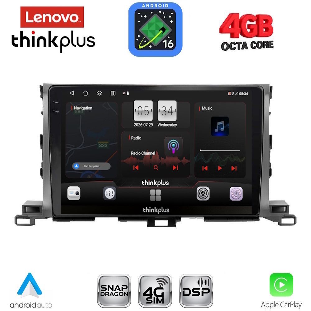 LENOVO LTG 7700_CPA (10inc) MULTIMEDIA TABLET for TOYOTA HIGHLANDER mod. 2014-2019 LENOVO LTG 7700_CPA (10inc) MULTIMEDIA TABLET for TOYOTA HIGHLANDER mod. 2014-2019