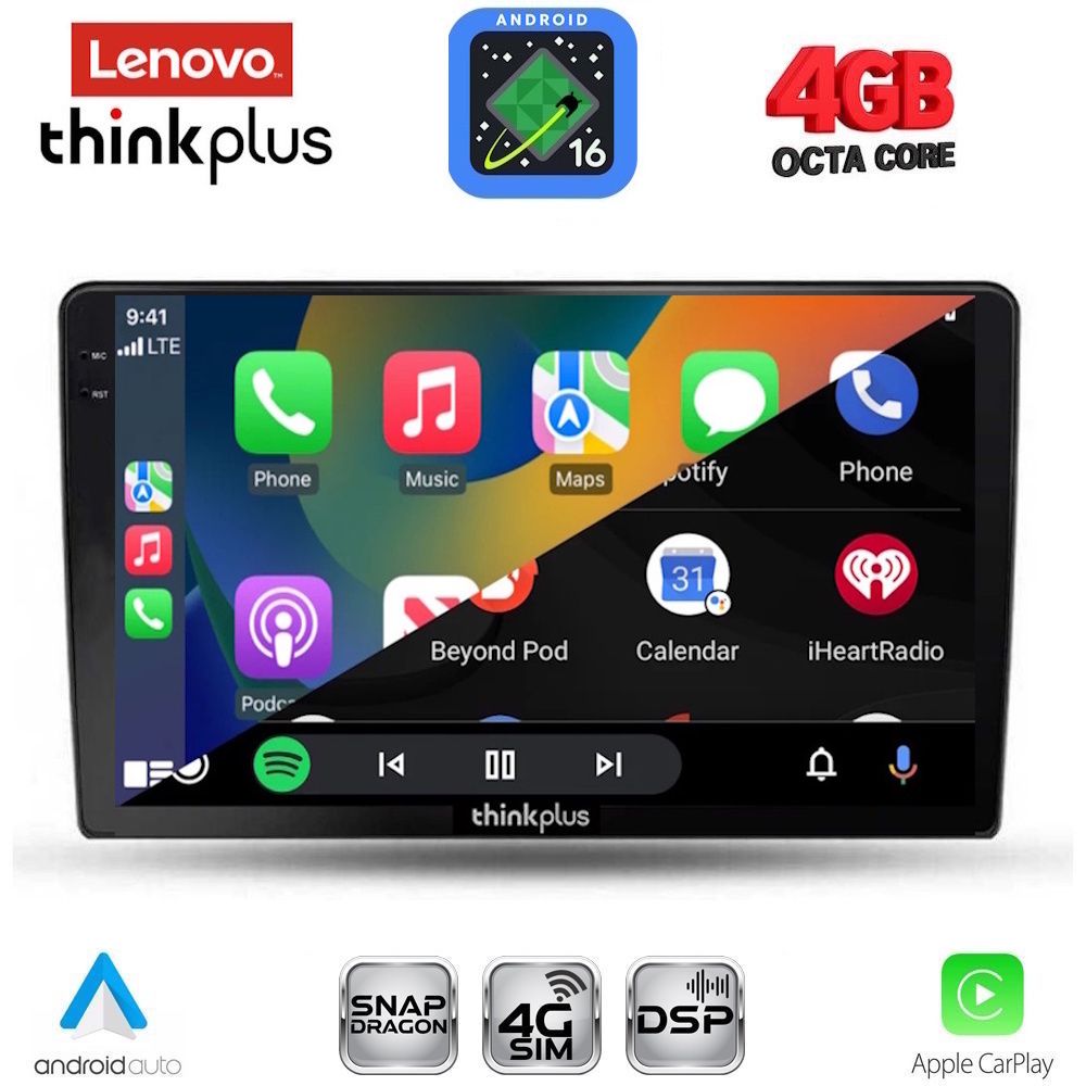 LENOVO LTG 7702_CPA (9inc) MULTIMEDIA TABLET for TOYOTA AURIS mod. 2007-2012 LENOVO LTG 7702_CPA (9inc) MULTIMEDIA TABLET for TOYOTA AURIS mod. 2007-2012