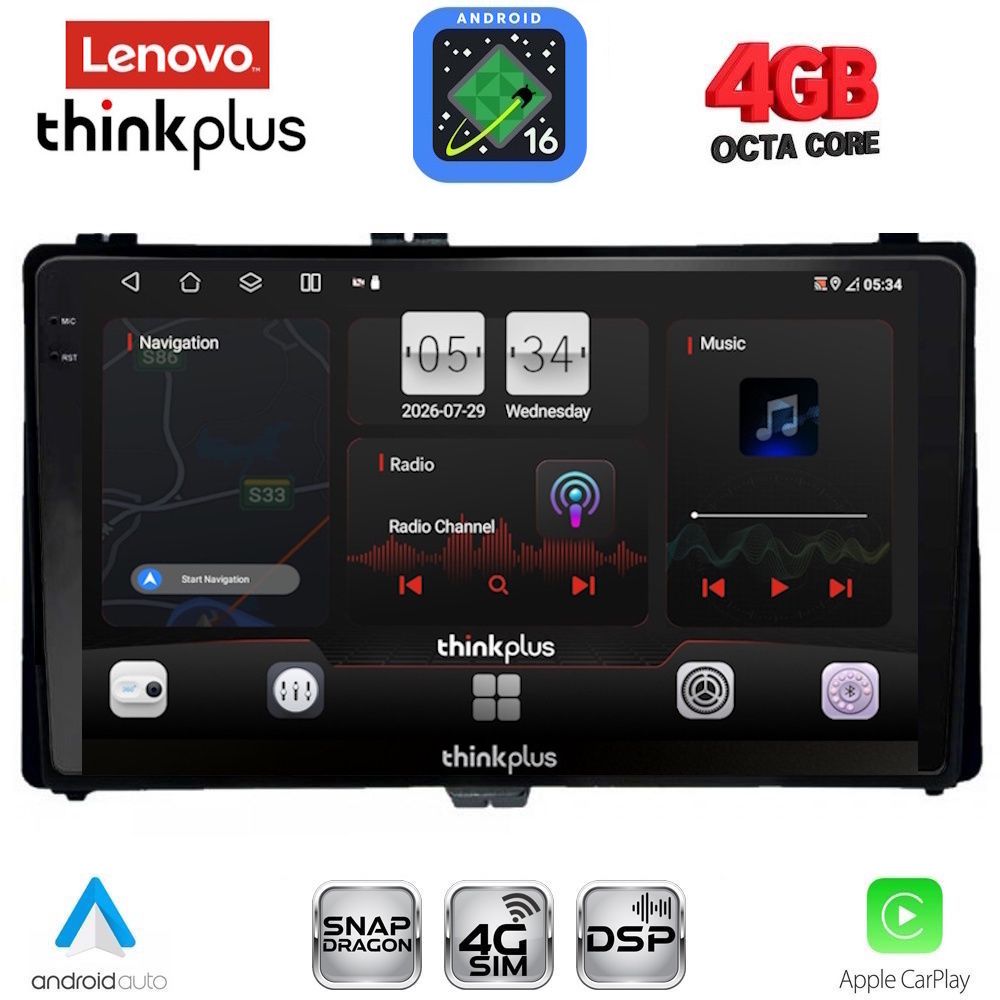 LENOVO LTG 7703_CPA (9inc) MULTIMEDIA TABLET for TOYOTA AURIS mod. 2015-2021 – AYGO X mod. 2022-2026 – COROLLA mod. 2017-2019 LENOVO LTG 7703_CPA (9inc) MULTIMEDIA TABLET for TOYOTA AURIS mod. 2015-2021 – AYGO X mod. 2022-2026 – COROLLA mod. 2017-2019