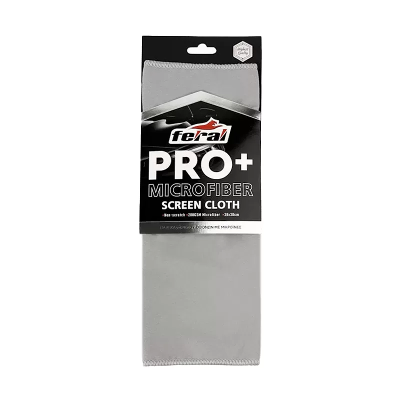Feral Πετσέτα Microfiber Pro+ 30X30cm 200gsm Ανοιχτό Γκρί 1 Τεμάχιο Feral Πετσέτα Microfiber Pro+ 30X30cm 200gsm Ανοιχτό Γκρί 1 Τεμάχιο