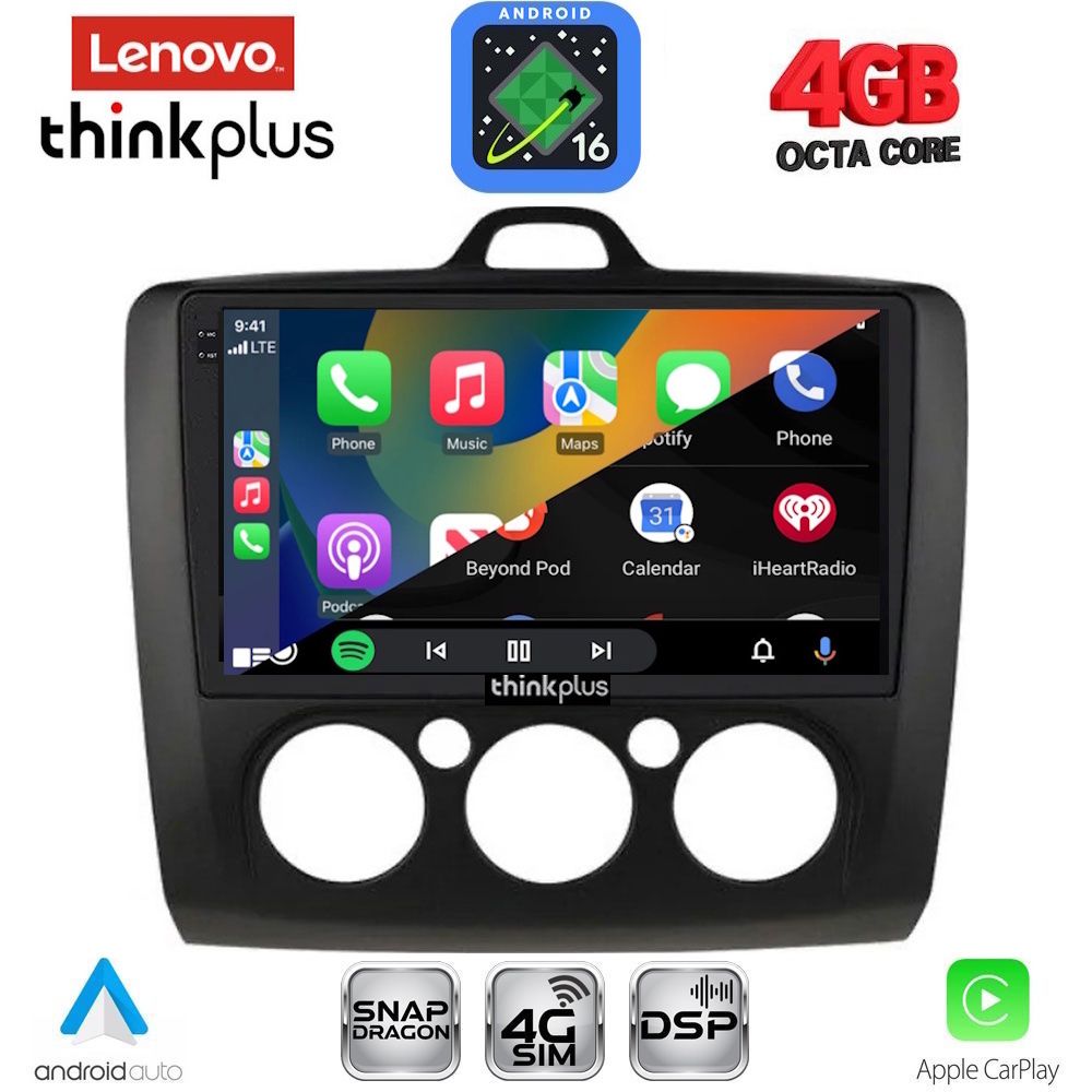 LENOVO LTG 7156BL_CPA A/C (9inc) MULTIMEDIA TABLET for FORD FOCUS mod. 2005-2012 (BLACK) LENOVO LTG 7156BL_CPA A/C (9inc) MULTIMEDIA TABLET for FORD FOCUS mod. 2005-2012 (BLACK)