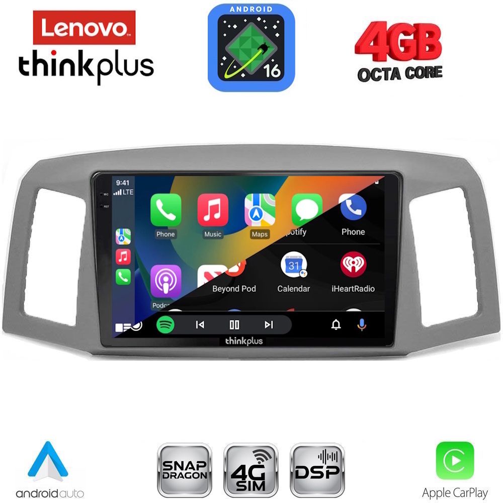 LENOVO LTG 7281_CPA (10inc) MULTIMEDIA TABLET for JEEP GRAND CHEROKEE mod. 2005-2007 LENOVO LTG 7281_CPA (10inc) MULTIMEDIA TABLET for JEEP GRAND CHEROKEE mod. 2005-2007
