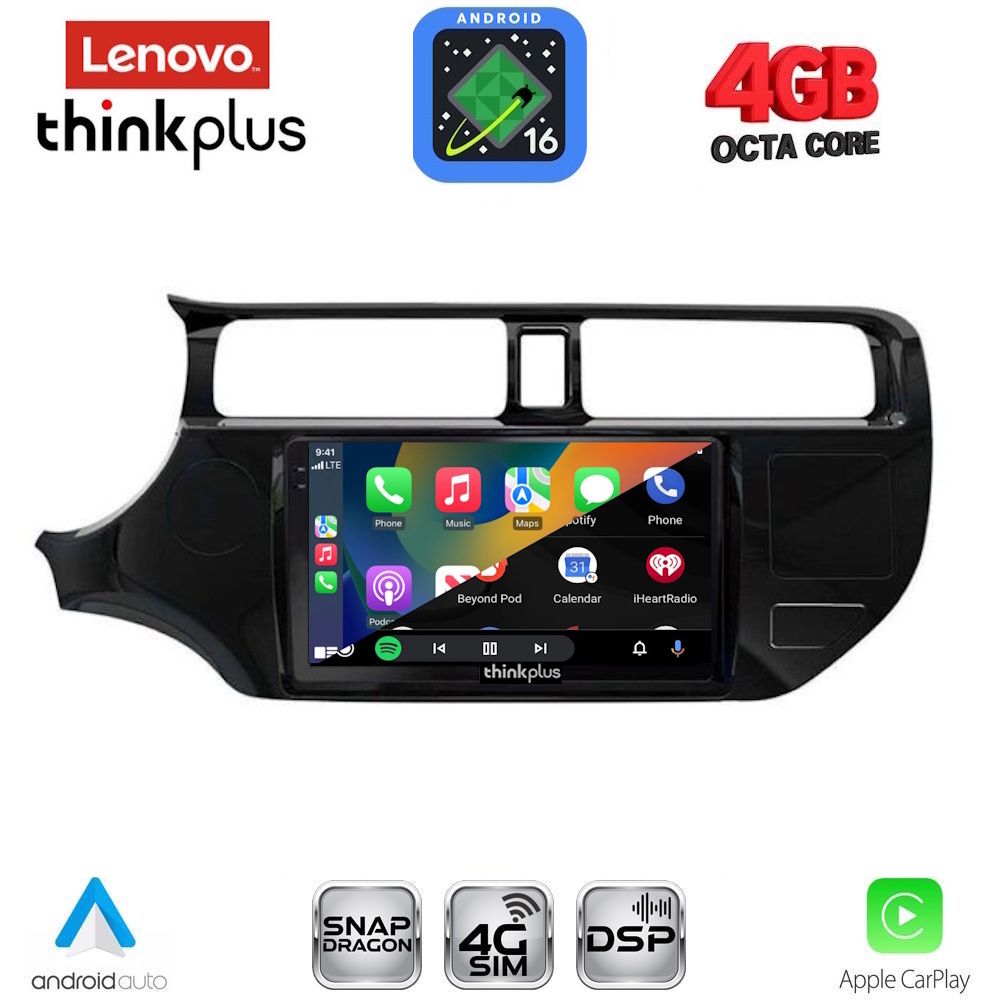LENOVO LTG 7314_CPA (9inc) MULTIMEDIA TABLET for KIA RIO mod. 2012-2015 LENOVO LTG 7314_CPA (9inc) MULTIMEDIA TABLET for KIA RIO mod. 2012-2015