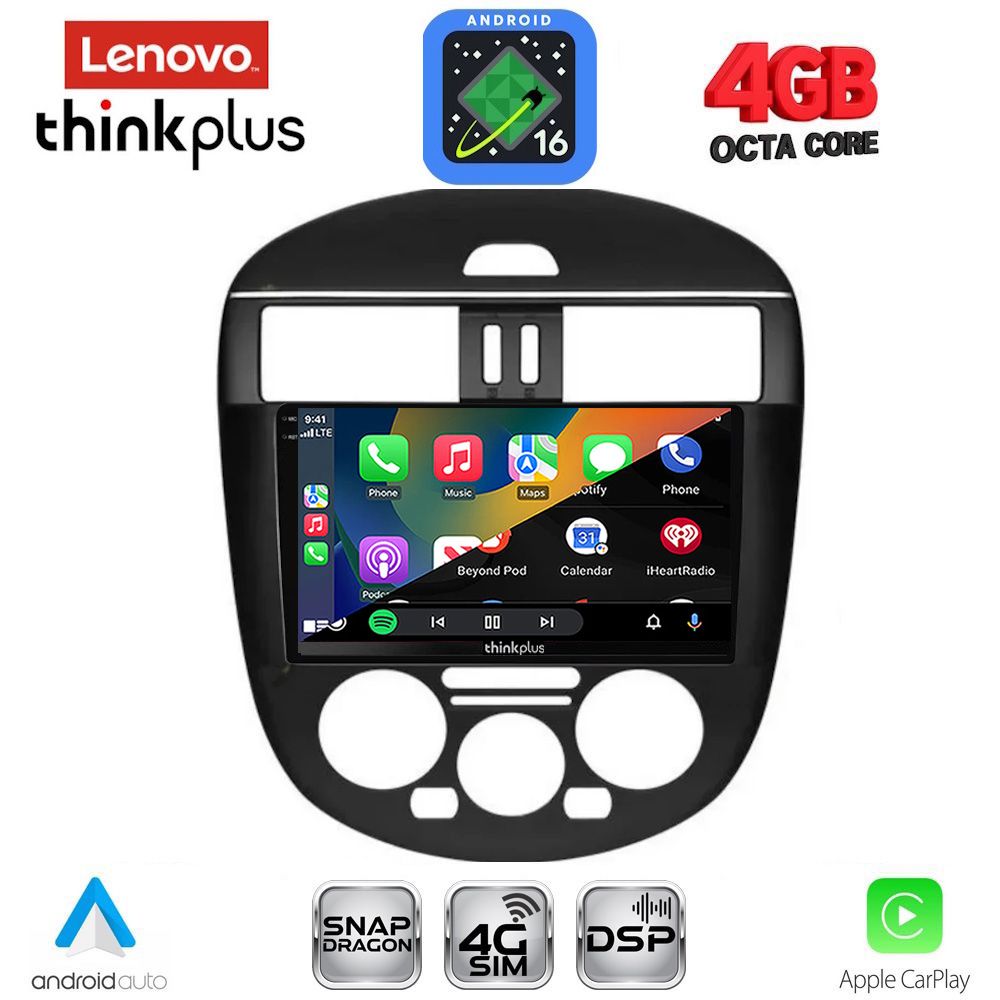 LENOVO LTG 7465B AC_CPA (9inc) MULTIMEDIA TABLET for NISSAN TIIDA mod. 2013-2023 with A/C LENOVO LTG 7465B AC_CPA (9inc) MULTIMEDIA TABLET for NISSAN TIIDA mod. 2013-2023 with A/C