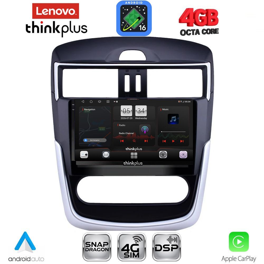 LENOVO LTG 7465B CL_CPA (9inc) MULTIMEDIA TABLET for NISSAN TIIDA mod. 2013-2023 with CLIMA LENOVO LTG 7465B CL_CPA (9inc) MULTIMEDIA TABLET for NISSAN TIIDA mod. 2013-2023 with CLIMA