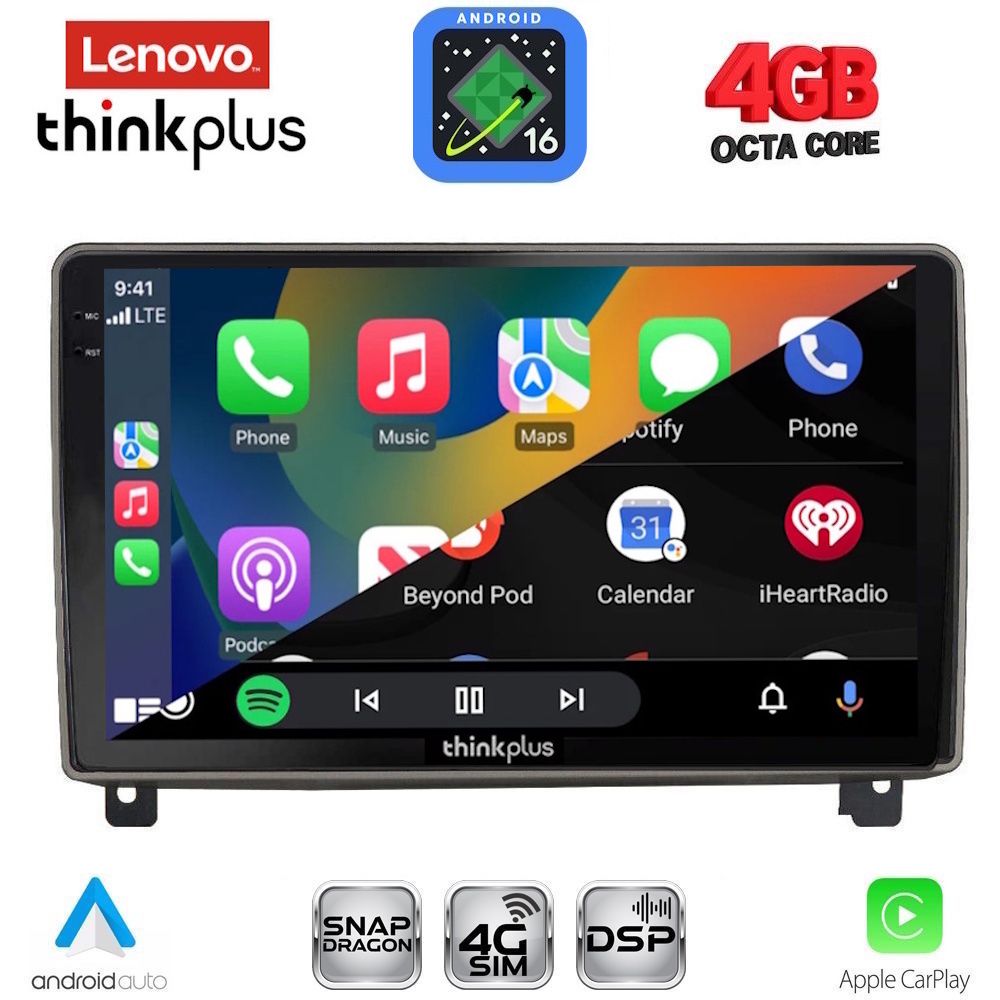 LENOVO LTG 7517_CPA (9inc) MULTIMEDIA TABLET for PEUGEOT 407 mod. 2004-2011 LENOVO LTG 7517_CPA (9inc) MULTIMEDIA TABLET for PEUGEOT 407 mod. 2004-2011