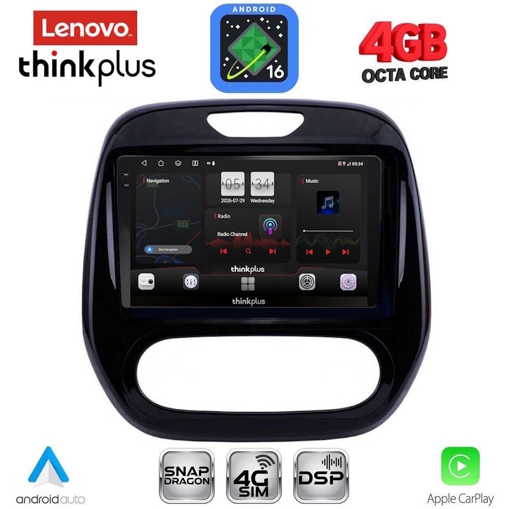 LENOVO LTG 7542_CPA (9inc) MULTIMEDIA TABLET for RENAULT CAPTUR mod. 2013-2019 LENOVO LTG 7542_CPA (9inc) MULTIMEDIA TABLET for RENAULT CAPTUR mod. 2013-2019