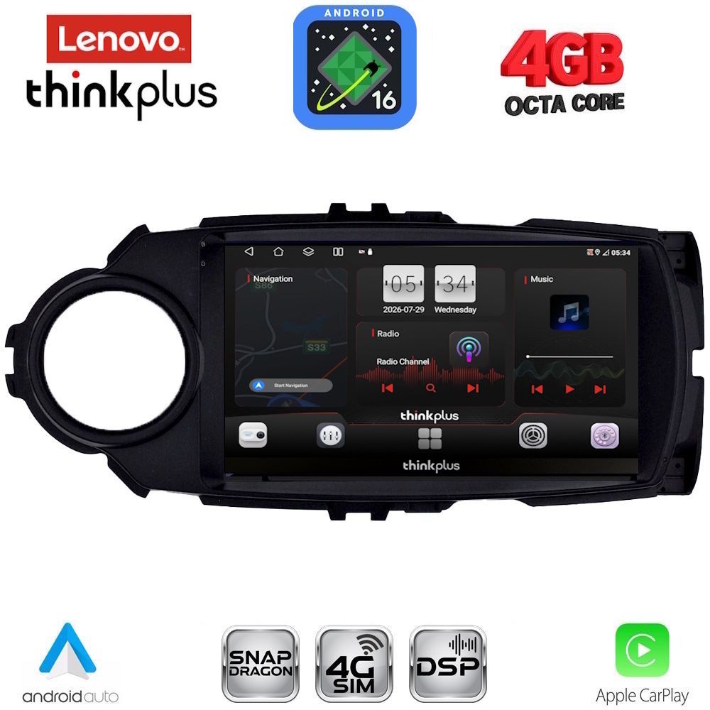 LENOVO LTG 7737FL_CPA (9inc) MULTIMEDIA TABLET for TOYOTA YARIS mod. 2015-2020 LENOVO LTG 7737FL_CPA (9inc) MULTIMEDIA TABLET for TOYOTA YARIS mod. 2015-2020