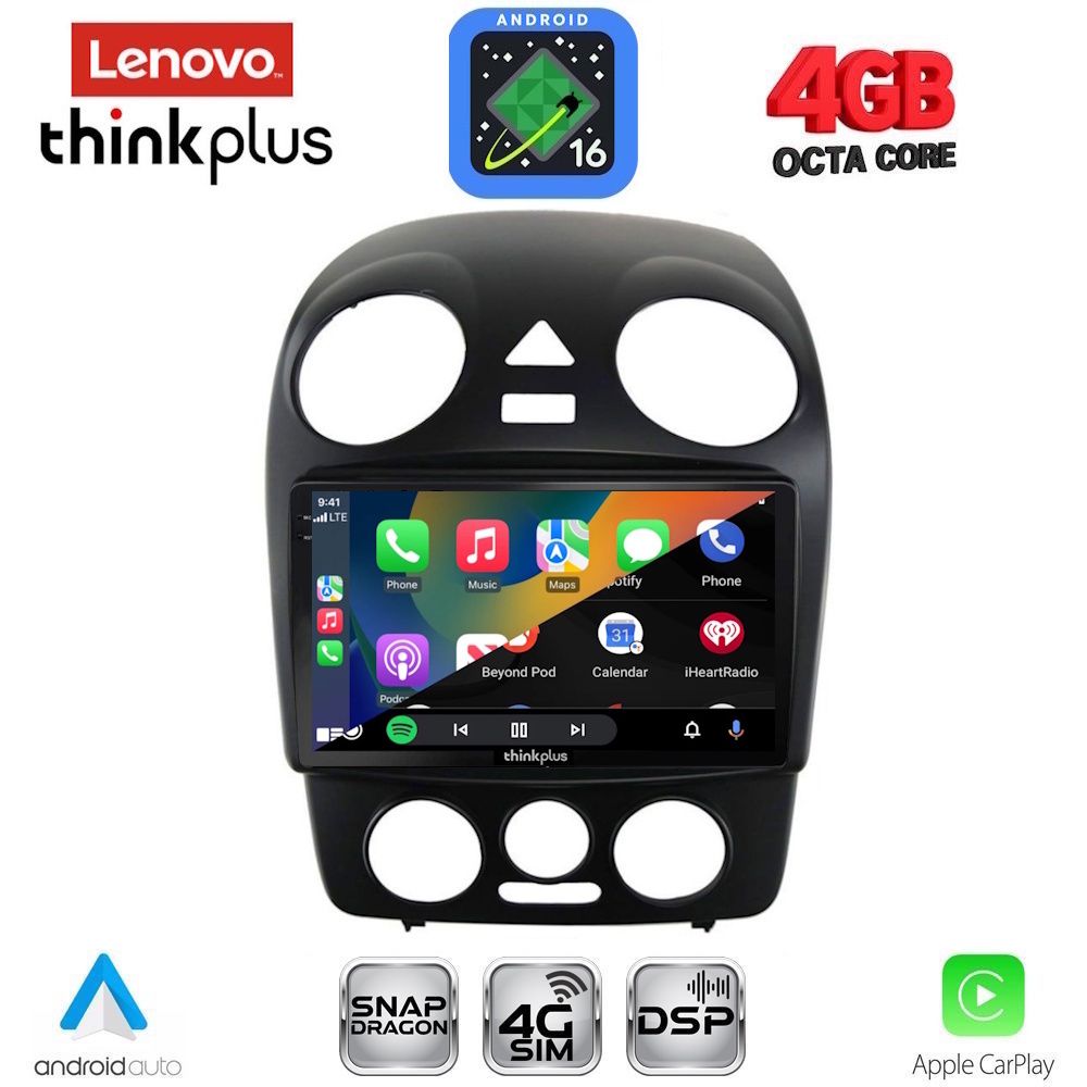 LENOVO LTG 7742_CPA (9inc) MULTIMEDIA TABLET for VW BEETLE mod. 2004-2011 LENOVO LTG 7742_CPA (9inc) MULTIMEDIA TABLET for VW BEETLE mod. 2004-2011