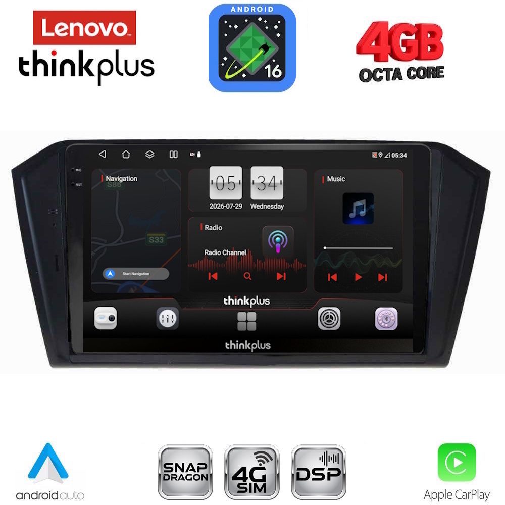 LENOVO LTG 7750_CPA (10inc) MULTIMEDIA TABLET for VW PASSAT mod. 2016-2023 LENOVO LTG 7750_CPA (10inc) MULTIMEDIA TABLET for VW PASSAT mod. 2016-2023