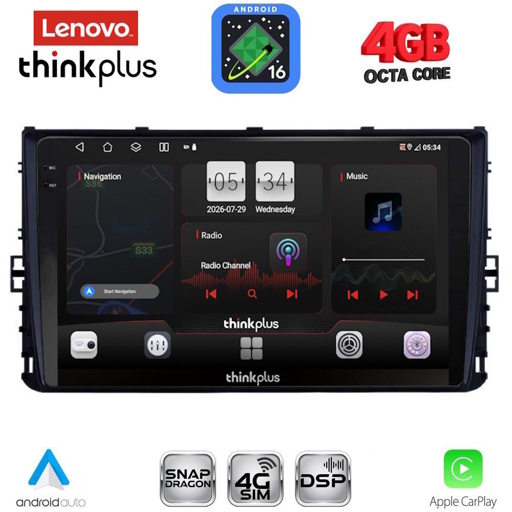 LENOVO LTG 7758_CPA (9inc) MULTIMEDIA TABLET for VW POLO – TROC – TCROSS - TAIGO mod. 2017-2026 LENOVO LTG 7758_CPA (9inc) MULTIMEDIA TABLET for VW POLO – TROC – TCROSS - TAIGO mod. 2017-2026