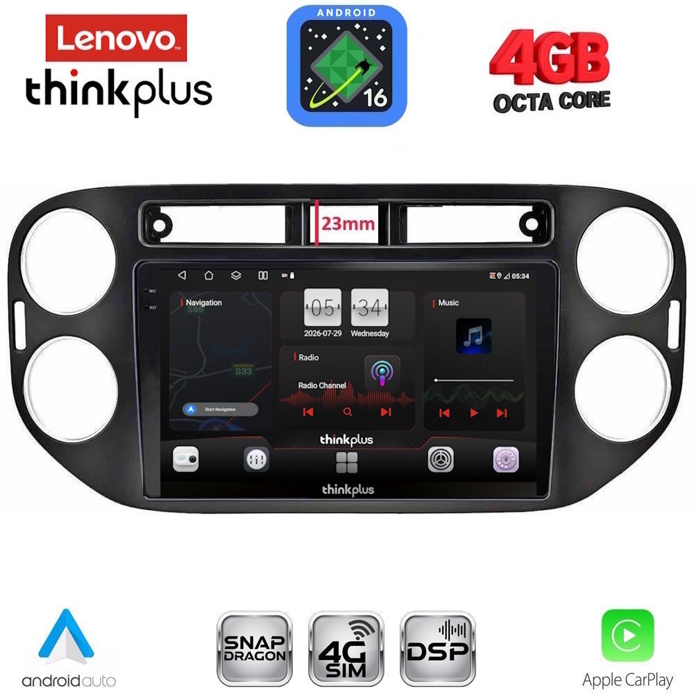 LENOVO LTG 7760BL_CPA (9inc) MULTIMEDIA TABLET for VW TIGUAN mod. 2011-2016 (BLACK) LENOVO LTG 7760BL_CPA (9inc) MULTIMEDIA TABLET for VW TIGUAN mod. 2011-2016 (BLACK)