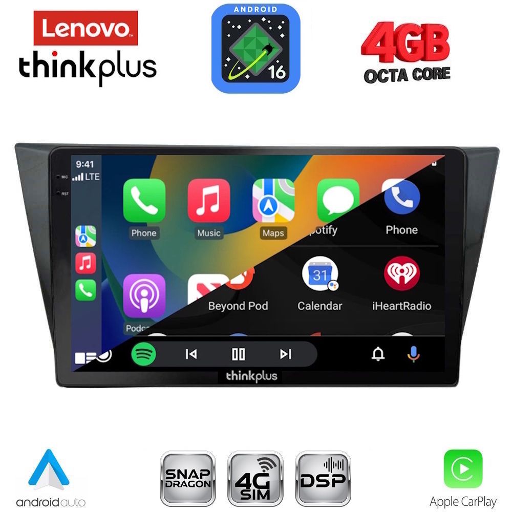 LENOVO LTG 7761_CPA (10inc) MULTIMEDIA TABLET for VW TIGUAN mod. 2016-2024 LENOVO LTG 7761_CPA (10inc) MULTIMEDIA TABLET for VW TIGUAN mod. 2016-2024
