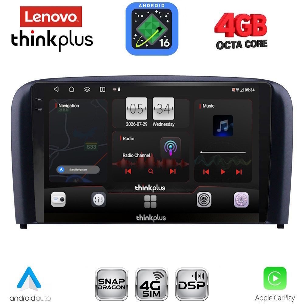 LENOVO LTG 7786_CPA (9inc) MULTIMEDIA TABLET for VOLVO S80 mod. 1998-2006 LENOVO LTG 7786_CPA (9inc) MULTIMEDIA TABLET for VOLVO S80 mod. 1998-2006