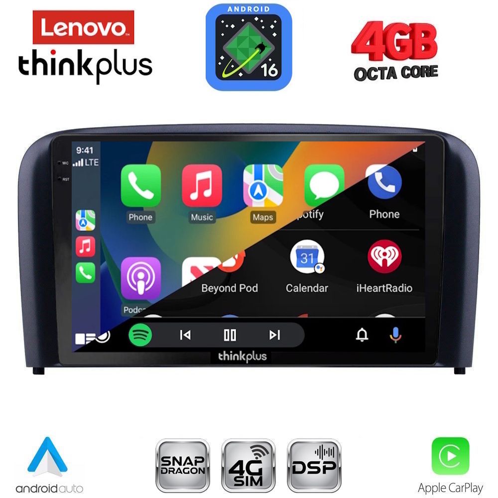 LENOVO LTG 7786_CPA (9inc) MULTIMEDIA TABLET for VOLVO S80 mod. 1998-2006 LENOVO LTG 7786_CPA (9inc) MULTIMEDIA TABLET for VOLVO S80 mod. 1998-2006