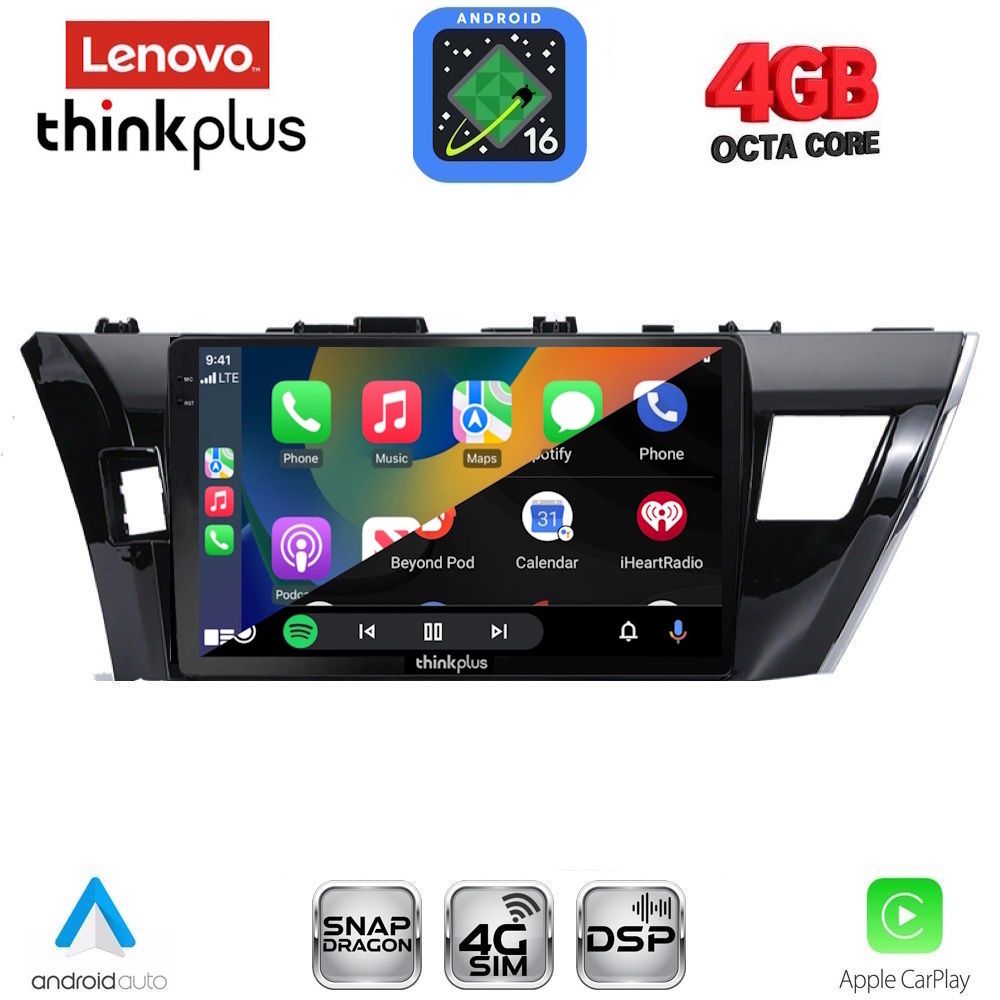 LENOVO LTG 7714SM_CPA (10inc) MULTIMEDIA TABLET for TOYOTA COROLLA mod. 2013-2016 LENOVO LTG 7714SM_CPA (10inc) MULTIMEDIA TABLET for TOYOTA COROLLA mod. 2013-2016