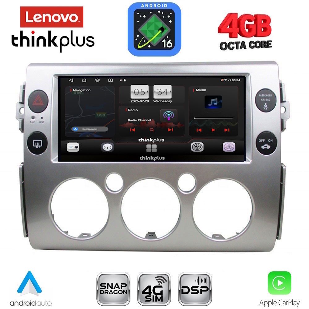 LENOVO LTG 7717_CPA (9inc) MULTIMEDIA TABLET for TOYOTA FJ CRUISER mod. 2007-2013 LENOVO LTG 7717_CPA (9inc) MULTIMEDIA TABLET for TOYOTA FJ CRUISER mod. 2007-2013