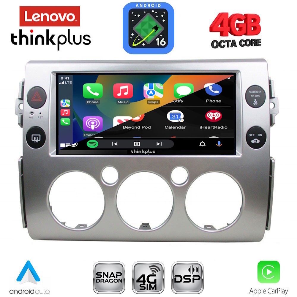 LENOVO LTG 7717_CPA (9inc) MULTIMEDIA TABLET for TOYOTA FJ CRUISER mod. 2007-2013 LENOVO LTG 7717_CPA (9inc) MULTIMEDIA TABLET for TOYOTA FJ CRUISER mod. 2007-2013