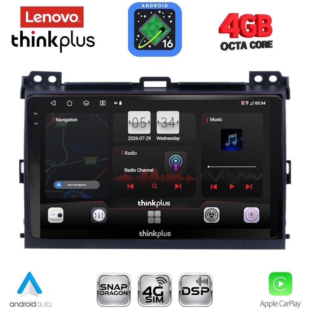 LENOVO LTG 7723_CPA (9inc) MULTIMEDIA TABLET for TOYOTA LANDCRUISER mod. 2002-2008 LENOVO LTG 7723_CPA (9inc) MULTIMEDIA TABLET for TOYOTA LANDCRUISER mod. 2002-2008
