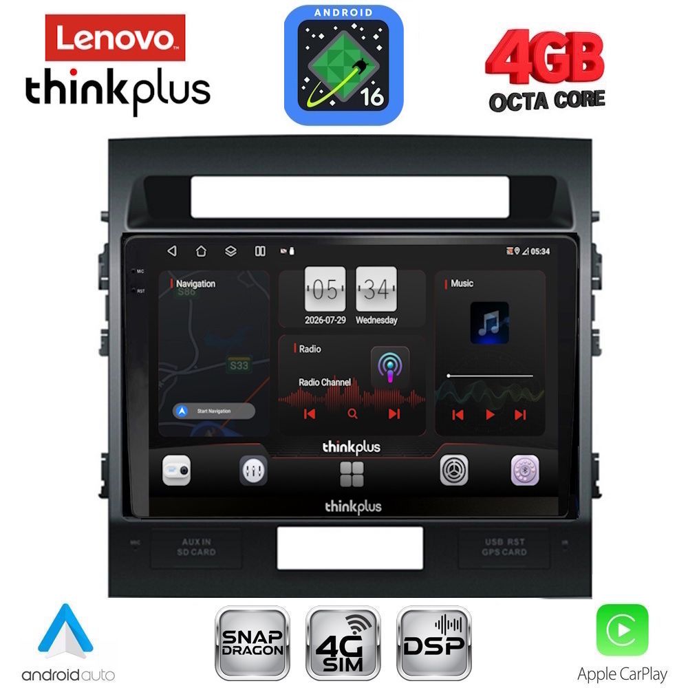 LENOVO LTG 7724_CPA (10inc) MULTIMEDIA TABLET for TOYOTA LAND CRUISER mod. 2008-2015 LENOVO LTG 7724_CPA (10inc) MULTIMEDIA TABLET for TOYOTA LAND CRUISER mod. 2008-2015